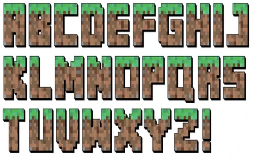 ¿Cómo es el alfabeto de Minecraft?